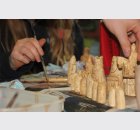 Arrochar Primary children making replica Lewis chessmen